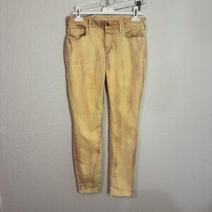 Early True Religion Halle Peach Coral Twill Jeans Y2K Made In USA 32W (2006)